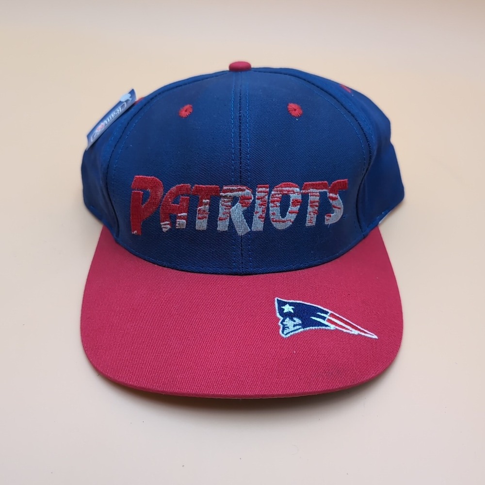 NWT New England Patriots Logo Athletic Pro Line Snapback Hat‎ Made In Taiwan Vtg